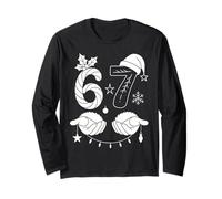 Gorro de Papá Noel navideño Festive 67 Snow Manga Larga