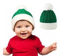 Gorro de Papá Noel para bebé de 3 a 12 meses, gorro de invierno unisex para recién nacido, bonito diseño de bola, accesorios para fiestas