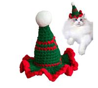 Gorro de Papá Noel para gatos, gorros de punto, sombreros para cachorros de , para cachorros, , perros y gatos pequeños, para disfraces navideños y de invierno y suministros