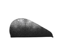 Gorro de pelo seco de terciopelo coral con purpurina plateada brillante para mujer, conveniente para el hogar, viajes y fiestas en la piscina. Perfectamente pensado