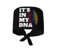 Gorro De Peluquería Venezolanos Está En Mi ADN. Bandera De Venezuela. Reutilizable Gorro De Protección Suave Gorros De Trabajo para Cocina Pelo Largo Mujer