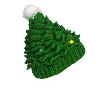 Gorro de pere navidad para mujer, casual, Beret para fiesta, fiesta, fiesta, fiesta, para adultos, para finales de año, cálido y cómodo, de lana de punto a mano, perfecto para invierno