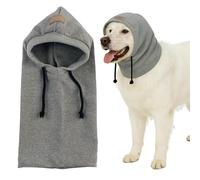 Gorro de perro cálido a prueba de viento con protección contra el ruido - cálido gorro con capucha para otoño invierno | cordón ajustable para paseos diarios, viajes en coche, visitas al veterinario