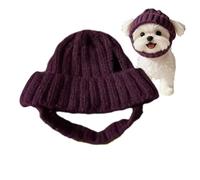 Gorro de perro con orificios para perros anchos y medianos, cómodo invierno para dormir fríos, Halloween & Christmas Photography Accessory | Red