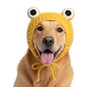 Gorro de perro de Navidad, tejido suave, a la moda, cómodo, tela gruesa, ideal para fotos de vacaciones y uso regular, gorro grueso para perro