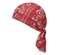 Gorro de pirata para mujer con diseño de pirata, para adultos, con protección UV, rojo, riferimento alla descrizione