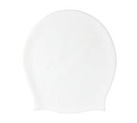 Gorro De Piscina Gorro de natación Silicona Extra Grande for Trenza Pelo Largo Impermeable Mujeres Hombres Gran tamaño Enorme(White)