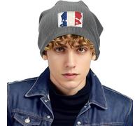 Gorro De Punto A Cuadros Francia Bandera Moda Accesorios Sombreros Gorros Forro Polar Ultra Abrigado para Temperaturas Bajo Cero Montañismo Invernal Frío Extremo