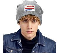 Gorro De Punto A Cuadros Paraguay Bandera Accesorios Moda Sombreros Gorros Beanie Clásico Forro Polar Suave Gorro De Punto Unisex Cálido Cómodo Invierno