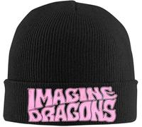 Gorro de Punto Acanalado con puños Imagine Dragons Band Loom World 2025 para Mujer y Hombre Gorros cálidos Invierno Regalos Deportes al Aire Libre