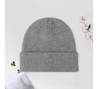 Gorro de punto acanalado, mezcla de acrílico suave, gorro con puños para hombres y mujeres, cálido gorro de moda de invierno