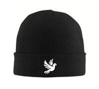 Gorro de Punto acrílico Suave con pompón Dove of Peace Gorro de Invierno de Moda para Mujeres y Hombres Esencial para Clima frío