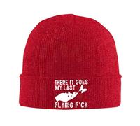 Gorro De Punto Ahí Va Mi Último Vuelo De Mierda De Mujeres Gorro De Invierno Moderno Beanie Gorros Slouch Beanie Hat para Motociclismo Adulto Correr