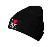 Gorro De Punto Amo A Mis Pitbulls Beanie Gorros Suave Gorros Slouch Moderno Beanie Hat para Invierno Correr Snowboard