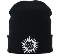 Gorro de punto: anti possession Supernatural Tattoo Pentagramm Winchester Boys Streetwear Artículo para fanáticos de invierno/gorro de trabajo/gorro de marinero largo Beanie Cap