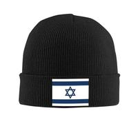 Gorro De Punto Bandera De Israel Beanie Hat Unisex Skull Cap Clásico Gorro De Invierno para Ciclismo Running Invierno