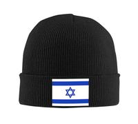 Gorro De Punto Banderas De Israel Gorro De Invierno Clásico Beanie Hat Respirable Skull Cap para Invierno Senderismo Running