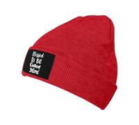 Gorro De Punto Bendecida por Ser Llamada Mimi Red Skull Cap Suave Beanie Gorro Respirable Beanie Hat para Senderismo Bicicleta Trabajo