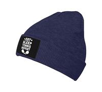 Gorro De Punto Comer, Dormir, Tenis, Repetir Beanie Gorros Cálido Gorro De Invierno Moderno Sombrero De Beanies para Snowboard Exteriores Correr