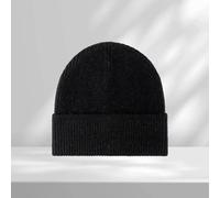 Gorro de punto con bordado cruzado y diseño acanalado para un uso elegante en invierno