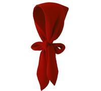 Gorro de punto con capucha para mujer, color puro, bufanda larga, chal cálido, bufanda para la cabeza, gorro para invierno y otoño, Rojo -, M