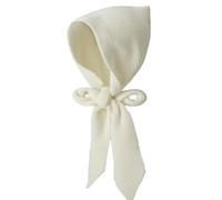 Gorro de punto con capucha para mujer, color puro, bufanda larga, chal cálido, bufanda para la cabeza, gorro para invierno y otoño, Blanco, M