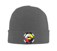 Gorro de Punto con diseño de Rueda Medicinal de nativos Americanos, Gorros cálidos de Invierno con puños, Gorro de Reloj para