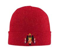 Gorro De Punto con Escudo De Armas De España De Franco para Hombres Mujeres, Gorros De Punto con Estampado Gráfico Beanie De Lana Cálido para Otoño Invierno, Gorro De Esquí Estilo Hip-Hop