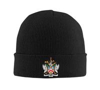 Gorro De Punto con Escudo De Armas De San Cristóbal Y Nieves para Hombres Mujeres, Gorros De Punto con Estampado Gráfico Beanie De Lana Cálido para Otoño Invierno, Gorro De Esquí Estilo Hip-Hop