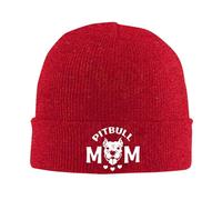 Gorro de Punto con Estampado de Pitbulls para mamá, Gorro de Invierno cálido con Vuelta, Gorro Tipo Beanie para Hombre y Mujer