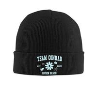 Gorro de Punto de Color sólido Team Beach 2025 The Summer I Turned Pretty Beanie Gorro de Invierno Cálido Unisex Hip-Hop Cap Hombres Mujeres Regalos, Regalo de protección para los oídos