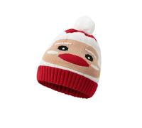 Gorro de punto de copo de nieve con orejeras, gorro festivo de invierno, gorro acogedor para clima frío, actividades al aire libre, accesorio de moda de temporada, 09#_Watermelon Red4, Talla única