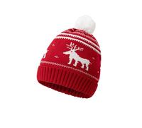 Gorro de punto de copo de nieve con orejeras, gorro festivo de invierno, gorro acogedor para clima frío, actividades al aire libre, accesorio de moda de temporada, 05#_Red5, Talla única