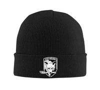 Gorro de Punto de Foxhound Sombrero de Punta Acrílico Cálido Color Gris Fox Game Solid Cap para Hombres Regalo,