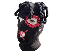 Gorro de punto de Halloween para cubrir la cabeza de ladrón de dientes aterradores, fiestas, vacaciones, invierno, cálido, cabeza completa, Halloween