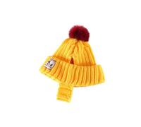 Gorro de punto de invierno para mascotas, gorro con orejas, gorro cálido a prueba de viento para el calor y comodidad del invierno, gorro perforado para mascotas