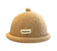 Gorro de punto de invierno sin ala - Gorro de punto de pescador, sin visera enrollada, gorro de punto cálido para hombres y mujeres, Estilo B., Talla única