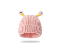 Gorro de punto de monstruo luminoso para padres e hijos, divertido gorro de punto de monstruo luminoso