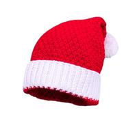 Gorro de punto de Navidad, Gorro de Navidad - Sombrero de Papá Noel de punto lindo | Sombrero de Papá Noel de punto cálido para adultos mujeres hombres, gorro de ganchillo cómodo de Papá Noel
