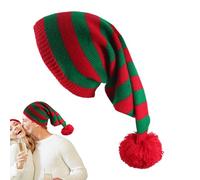 Gorro de punto de Navidad | Gorro de punto de Papá Noel para mujer | Gorro de punto colorido unisex para hombres, mujeres, niños, niñas, uso diario, actividades al aire libre, reuniones de víspera