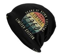 Gorro De Punto Edición limitada Vintage 1960 Beanie Invierno Senderismo | Elástico Gorro De Invierno Térmico Gorro Beanie Skull para Running Esquí Ciclismo