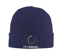 Gorro De Punto Estoy Pensando Beanie Hat Unisex Skull Cap Calidez Gorro De Invierno para Ciclismo Running Invierno