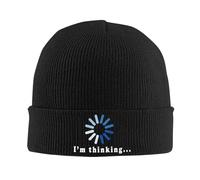 Gorro De Punto Estoy Pensando Gorro De Invierno Clásico Skull Cap Unisex Beanie Hat para Running Ciclismo Senderismo