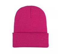 Gorro de punto Four Seasons para mujer, hombre y adolescente, protección para las orejas infantil, Rosa intenso., L