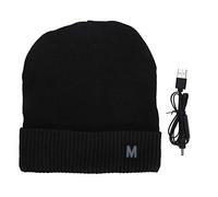 Gorro de Punto, Gorro Beanie de Lana, Gorro de Invierno Eléctrico, Gorro de Calavera al Aire Libre Recargable por USB, Suave y Elástico, Regalos Originales para Hombres y Mujeres