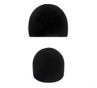 Gorro de punto jacquard para hombre, mezcla de acrílico suave con textura transpirable para calidez en invierno, gorra de uso diario casual, talla única (blanco)