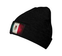 Gorro De Punto Lindo Gorro Tejido con La Bandera De México Gorro De Invierno De Punto Transpirable Hip Hop Gorros Beanie, para Snowboard, Esquí, Running, 56-62cm