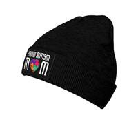 Gorro De Punto Madre Orgullosa De Un Niño con Autismo Beanie Hat Clásico Skull Cap Calidez Gorro De Invierno para Senderismo Ciclismo Running