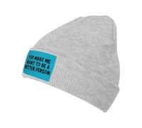 Gorro De Punto Me Haces Querer Ser Una Persona Más Húmeda Gorro De Invierno Slouch Sombrero De Beanies Cómodo Beanie Gorros para Escalada Snowboard Mujer