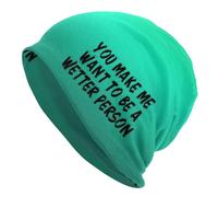 Gorro De Punto Me Haces Querer Ser Una Persona Más Húmeda Gorro De Invierno Slouch Sombrero De Beanies Suave Beanie Hat para Mujer Adulto Correr